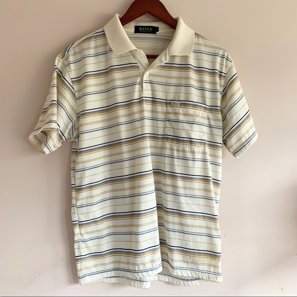 Vintage Striped Collared Shirt